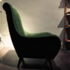 poltrona velluto verde