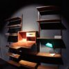 libreria a muro in legno