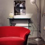 dettagli /// divanetto rosso anno 50'